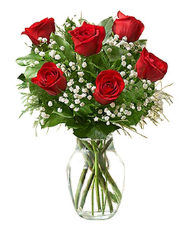 6 ROSES size,  inches height and  inches wide.
