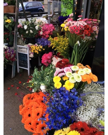Shop Entrance Flower Arrangement