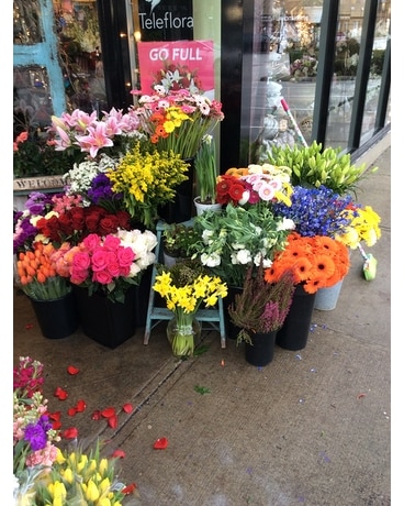 Shop Entrance Flower Arrangement