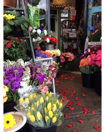 Shop Entrance Flower Arrangement