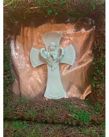 Angel Cross Flower Arrangement