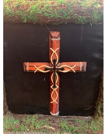 Cedar Cross Flower Arrangement