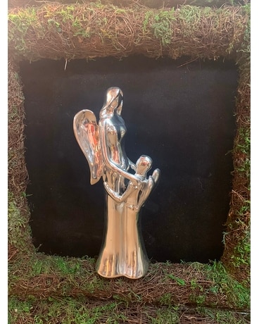 Silver mother and child Flower Arrangement