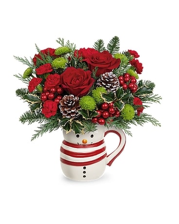 Teleflora's Send A Hug® Sweet Frosty Bouquet Flower Arrangement