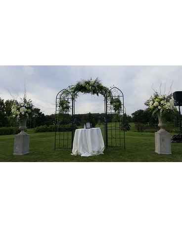 Lavender Dreams Arch Arrangement Flower Arrangement