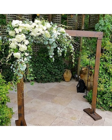 White Arch Arrangement Flower Arrangement