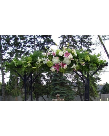 Springtime Arch Arrangement Flower Arrangement