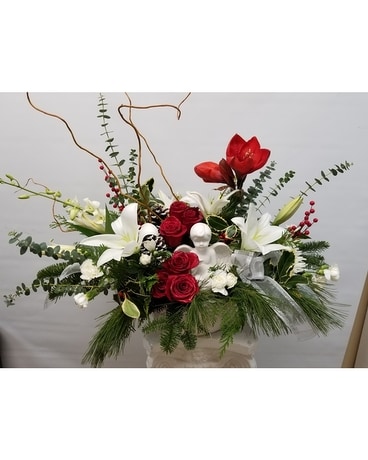 Angelic Christmas Flower Arrangement