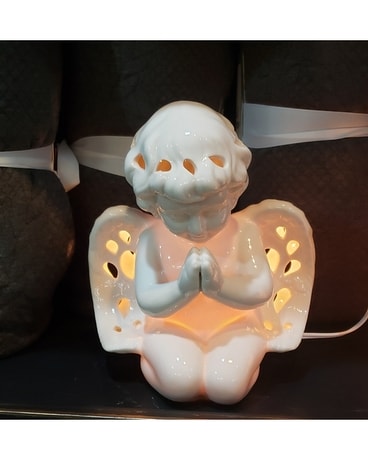 Light Up Ceramic Cherub Gifts