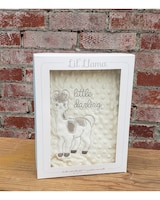 Lil' Llama Little Darling Blanket size,  inches height and  inches wide.