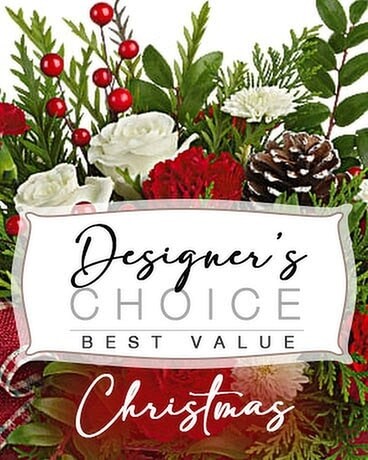 Designer's Choice Christmas Arrangement Flower Arrangement