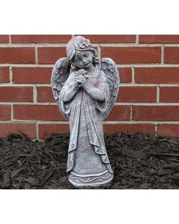 Concrete Rose Angel Flower Arrangement