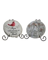 MOM stand on easel size, 12 inches height and 12 inches wide.