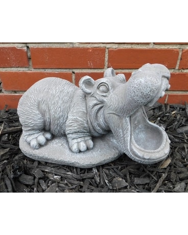 Concrete Wide Mouth Hippo Gifts