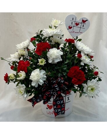 Tic Tac Love Flower Arrangement
