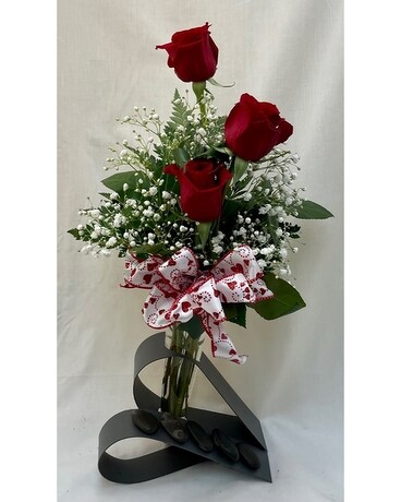 Steely Heart Flower Arrangement