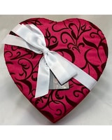12.5 oz Fabric Heart assorted select/fancy size,  inches height and  inches wide.