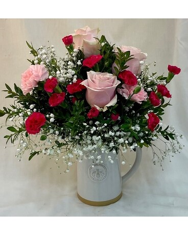 Mother's Day Pitcher Flower Arrangement