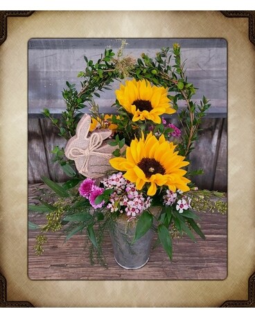 Rustic Easter Flower Arrangement