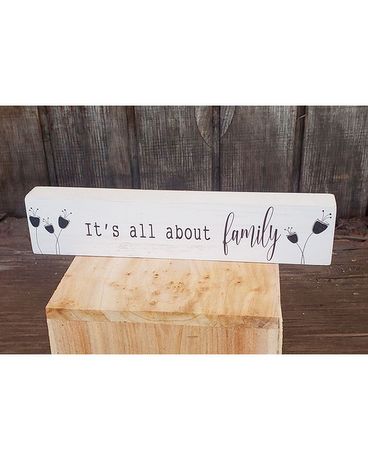 It's All About Family Plaque Flower Arrangement