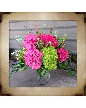 Starburst Hydrangea Flower Arrangement