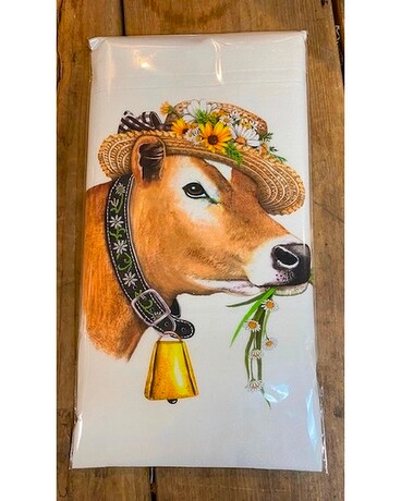 cow kitchen towel Flower Arrangement