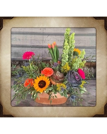 Fresh Garden Flower Arrangement