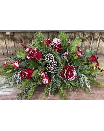 Frosted Winter Flower Arrangement