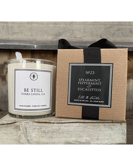 Be Still Candle Flower Arrangement