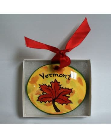 Vermont Maple Leaf Ornament Gifts