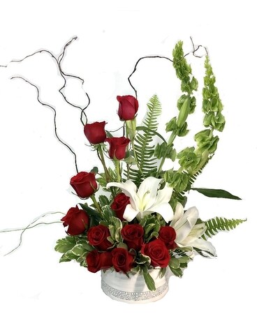 Glitz & Glamour Roses Flower Arrangement