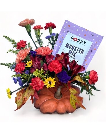 Poppin' Pumpkin Flower Arrangement