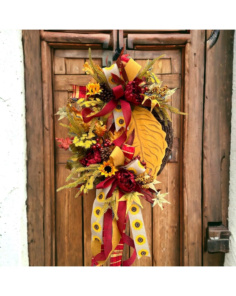 tobacco leaf wreath Tobacco Leaf Wreath in Wake Forest NC