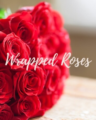 Wrapped Roses Flower Arrangement