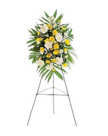 Yellow Dawn Spray Flower Arrangement