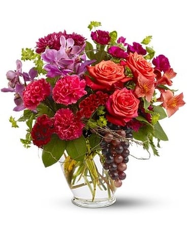 Pinot Noir Flower Arrangement