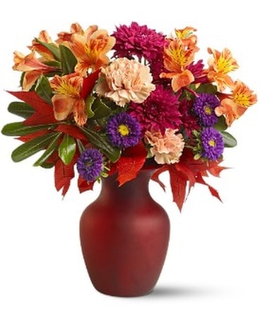 Leaves of Autumn Flower Arrangement