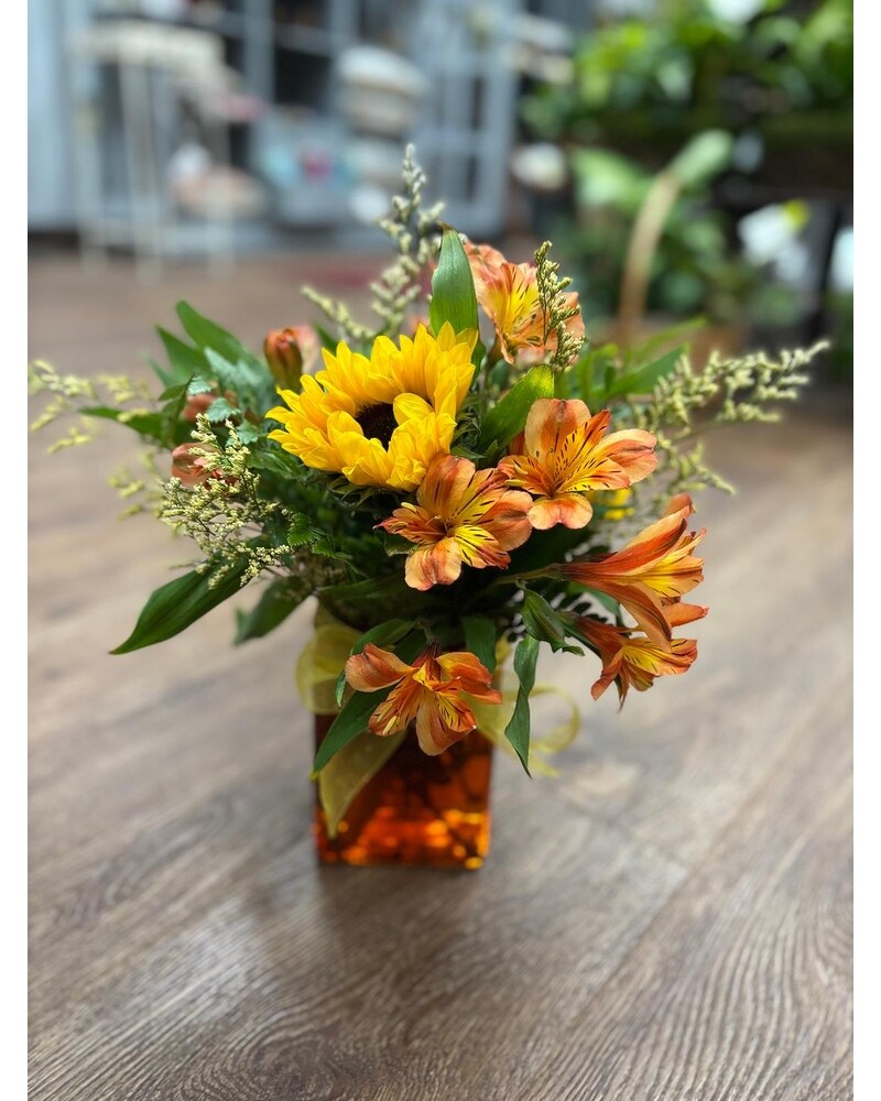 October Smiles in Clifton Springs NY - Flowers by Sandy
