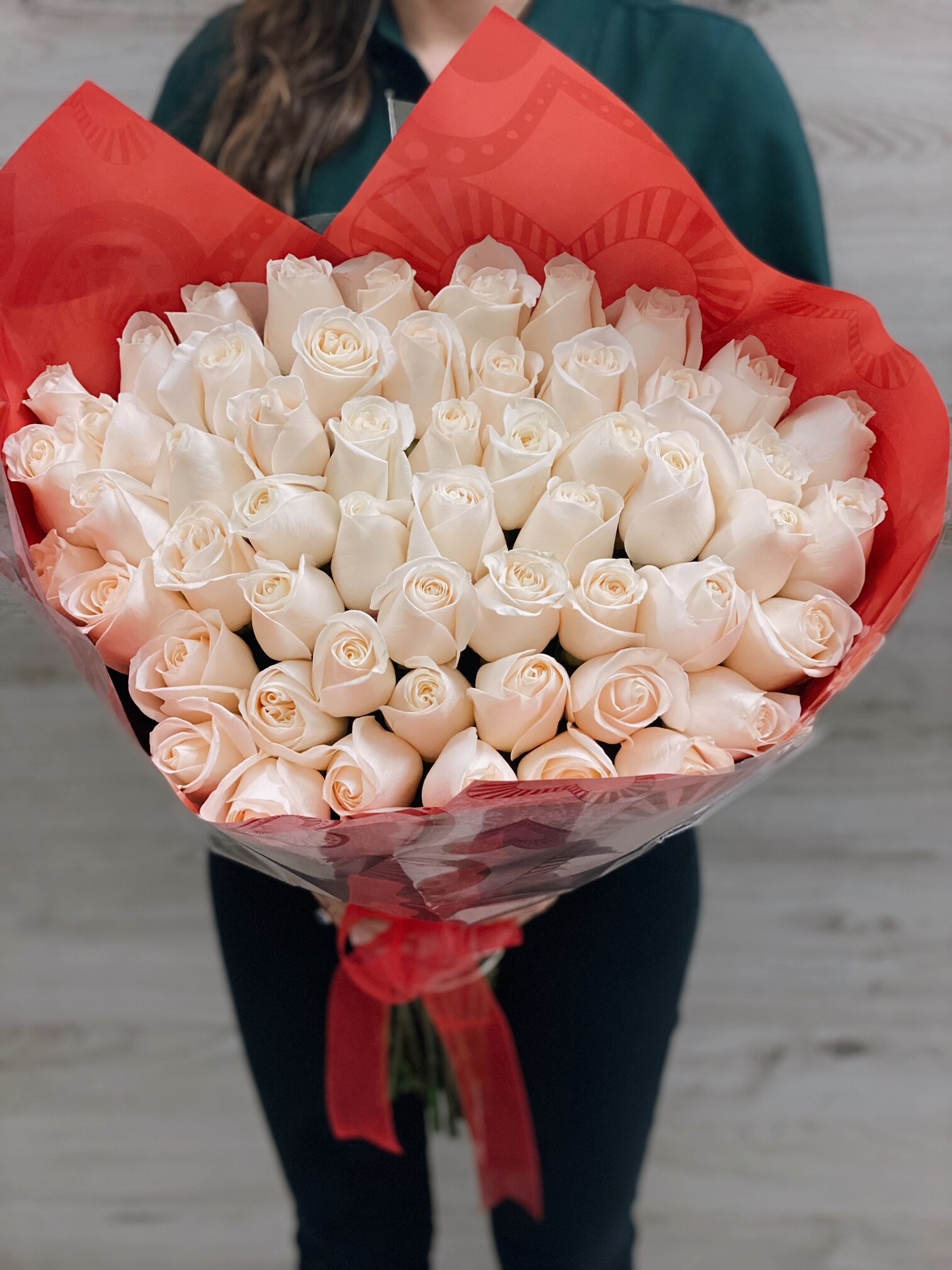 50 Roses in Bouquet Bouquet