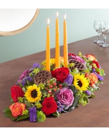 Garden of Grandeur Centerpiece Flower Arrangement