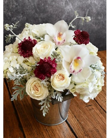 Snowy Night Flower Arrangement
