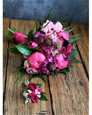 Fuchsia Fun Flower Arrangement