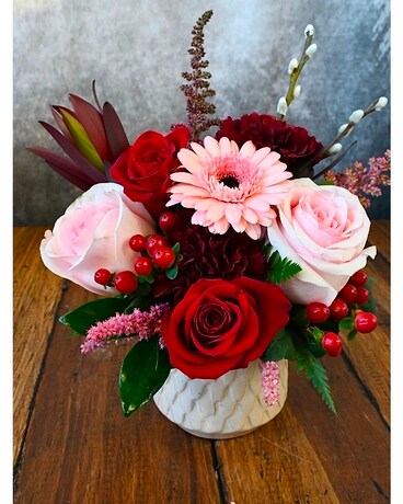 Harlequin Flower Arrangement
