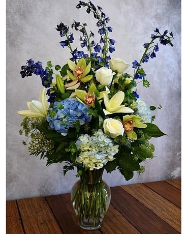 Blue Cloud Flower Arrangement