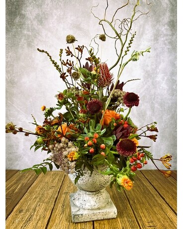 Tuscan Autumn Flower Arrangement