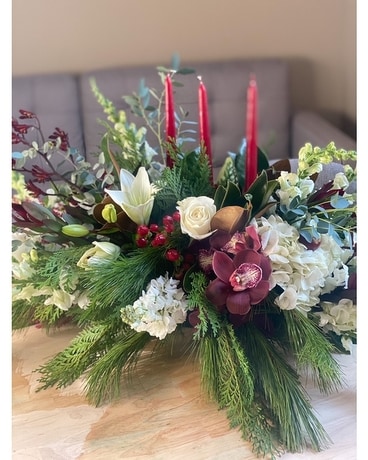 Holiday low and long with candles Custom product