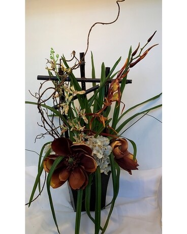Orange Magnolia Flower Arrangement