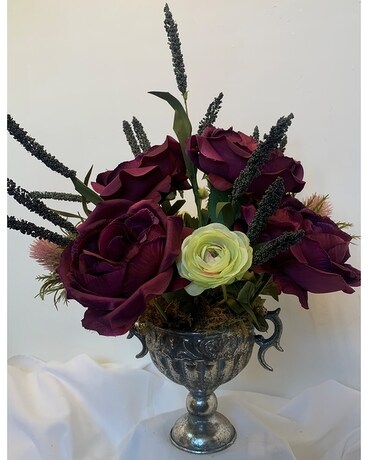 Burgundy Elegance Flower Arrangement