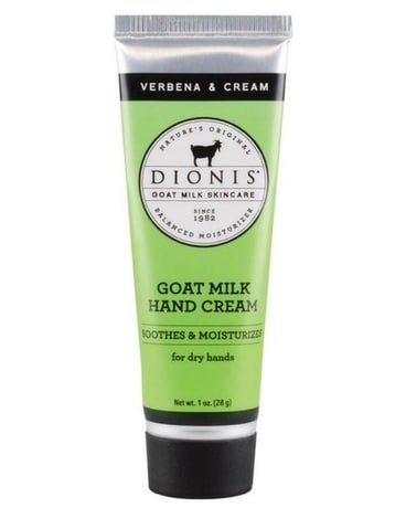 Verbena & Cream Goat Milk Hand Cream 1oz Gifts