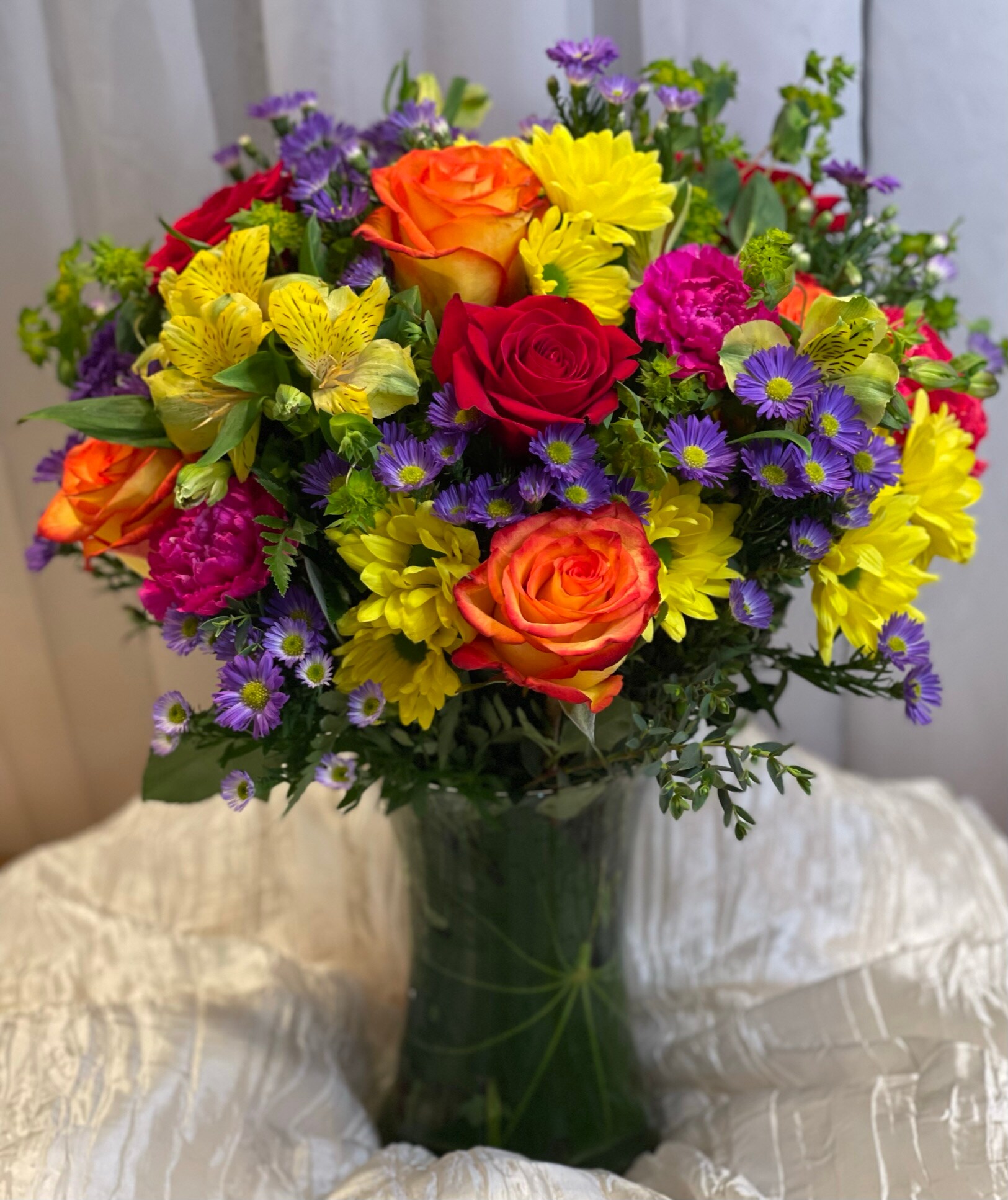 Birthday Wishes Flower Arrangement